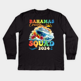 Family Cruise Bahamas 2024 Summer Matching Vacation 2024 Kids Long Sleeve T-Shirt